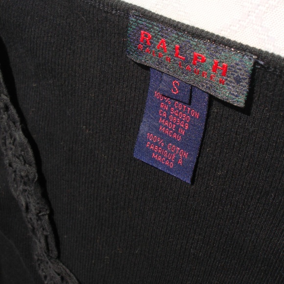 Ralph Lauren Vintage Designer Tee Shirt Lace Embroidered 3/4 Sleeve TShirt RRL - Picture 5 of 14